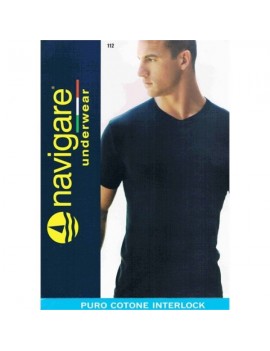 Navigare T-shirt uomo Caldo cotone scollo V art 112