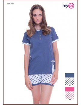 MYPI Pigiama donna corto cotone art 1801