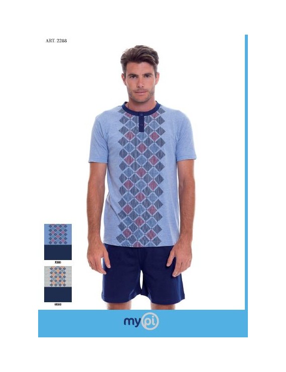 MYPI Pigiama uomo cotone corto art 2288