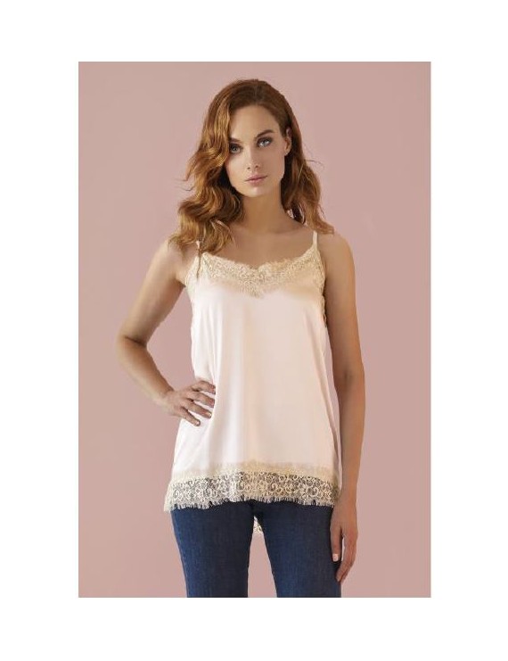PHILIPPE MATIGNON Canotta Pizzo CHIC art 13119
