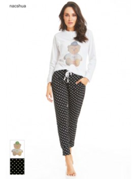 NACSHUA PHILOSOPHY Pigiama donna cotone lungo art NEFTI art 58816