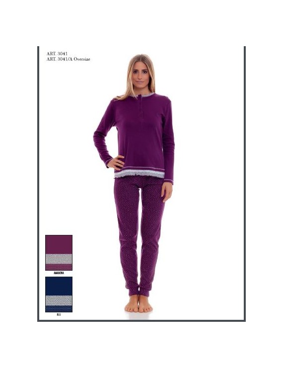 MYPI Pigiama donna CALIBRATO cotone invernale art 3041/A