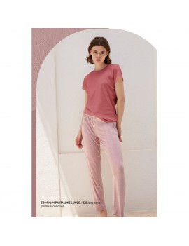 JADEA HOME Pigiama donna manica corta + Pantalone lungo art 3304