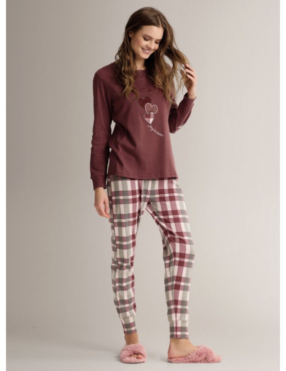 INFIORE Pigiama donna in cotone invernale art 654605 LOVECHECK