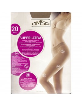 OMSA Collant 20 den SENZA CUCITURE Superlativa 20 mis Maxi art 4067