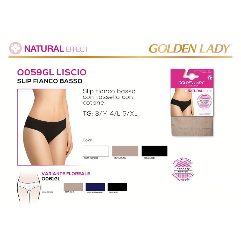 golden lady slip fianco alto